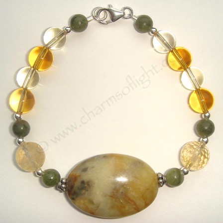 Citrine & Jade Bracelet
